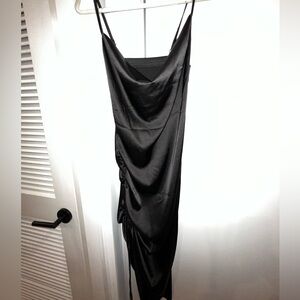 Black Satin Dress